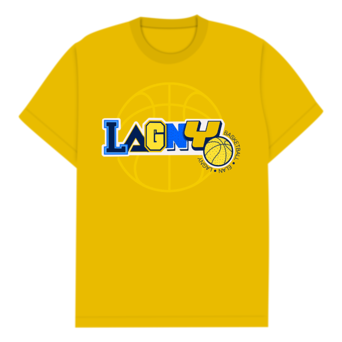 T-shirt jaune logo Miami